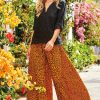 Vetements Iconique Pantalon | Pantalon Palazzo Leopard